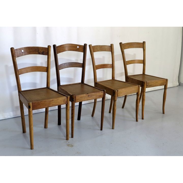 SET OF 4 VINTAGE GLOBE CHAIRS