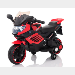 KIDS BATTERY POWERED RIDE ON MOTORCYCLE MOTORBIKE - RED