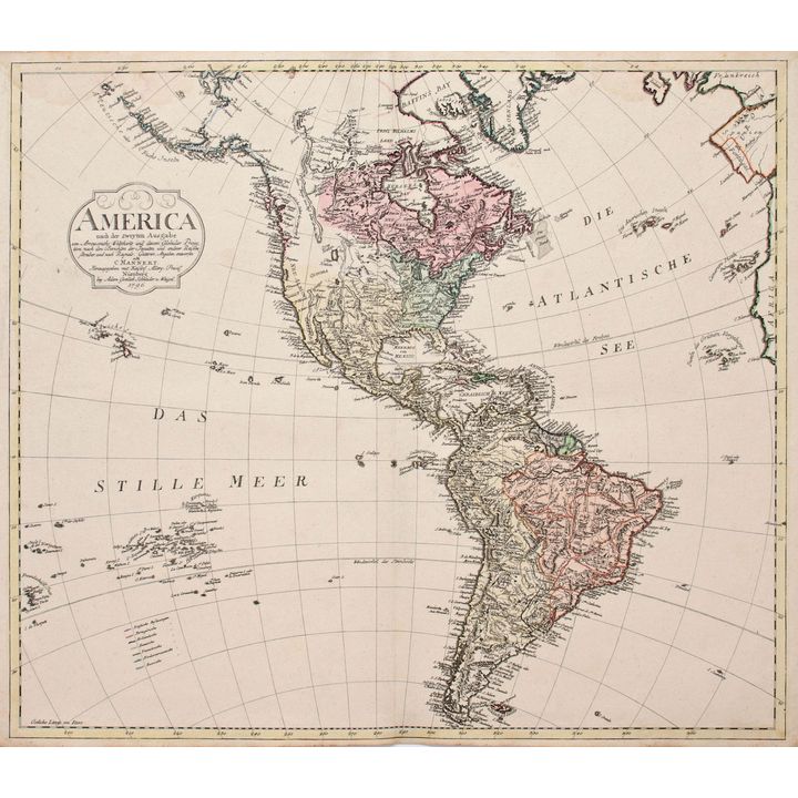 Conrad Mannert | America nach der zweyten Ausgabe von Arrowsmiths Weltcharte und dessen Globular-Projection