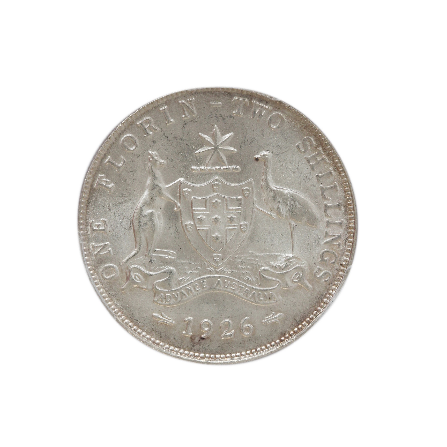 George V, Florin, 1926, MS 62