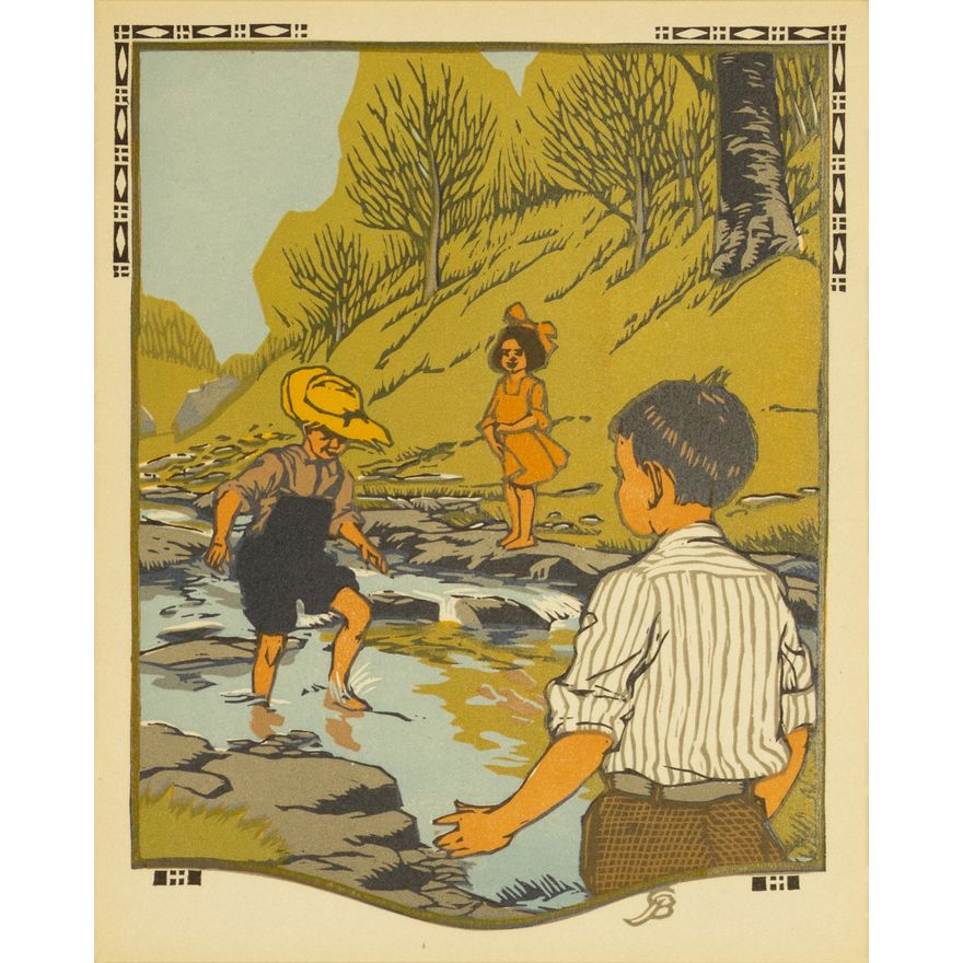 Gustave Baumann (1881-1971): Children Playing in a Spring, c. 1910