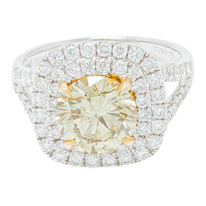 ANILLO CON DIAMANTE 2.43 CT YELLOW
