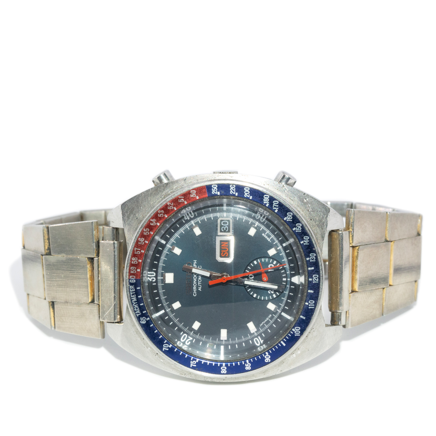 90 · Seiko "Pogue Pepsi" Stainless Steel Automatic Watch 41mm, Circa 1970s