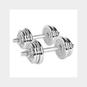 Mitzuma Chrome Dumbbell Set 20kg-50582/9747 (B1 S1)