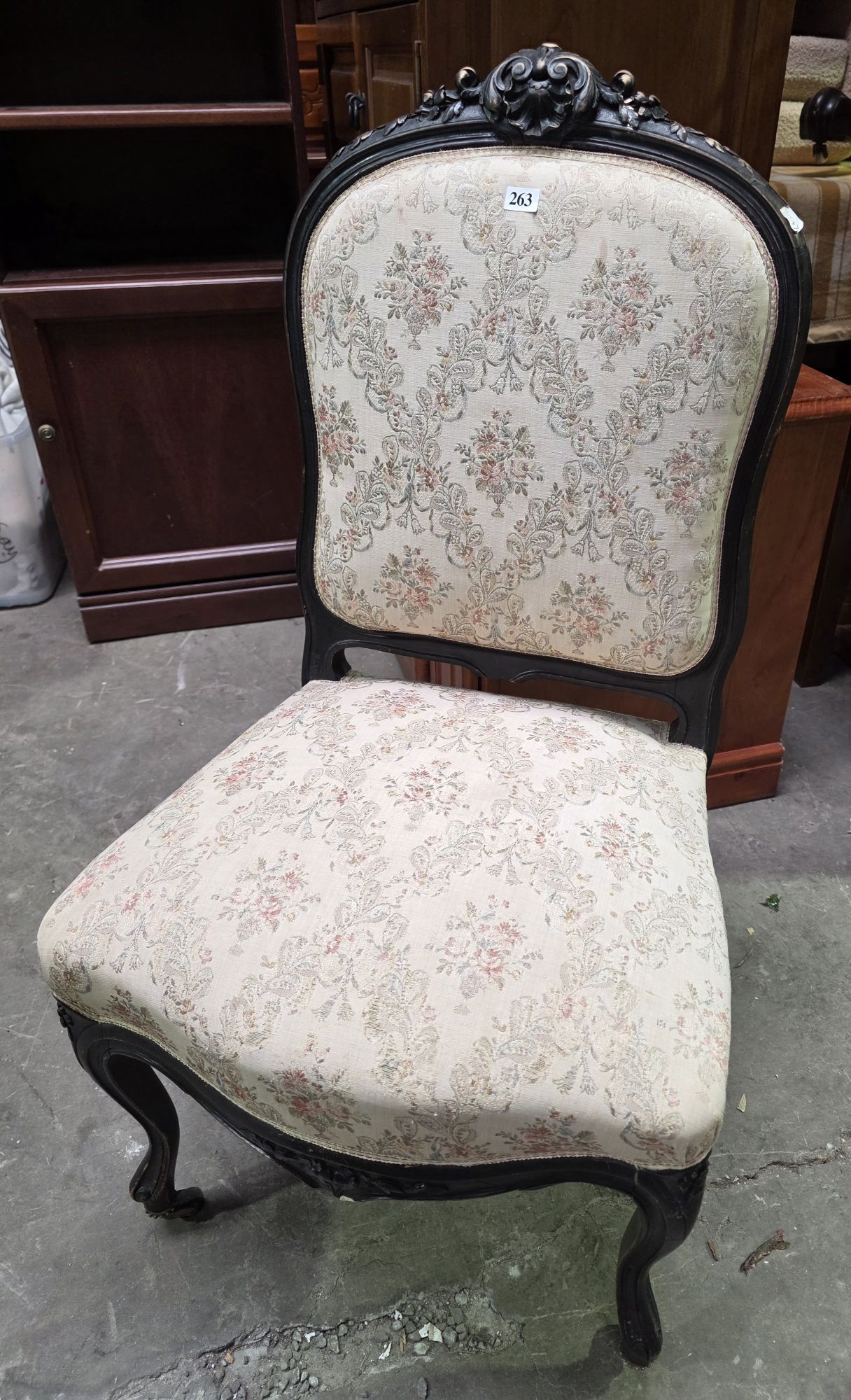 263 · FRENCH LOUIS XV STYLE CHAIR
