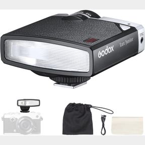 GODOX LUX JUNIOR RETRO CAMERA FLASH, GN12 WITH 7 LEVELS FLASH POWER, CCT 6000K 200K WITH S1/S2 OPTICAL CONTROL FOR FUJI, FOR CANON