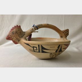 Award Winning Hopi Pot and Book - Ethel Muchuo