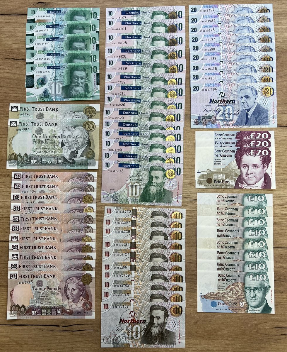 Group of Irish Banknotes, [63 notes] Danske Bank, Northern Bank, First ...