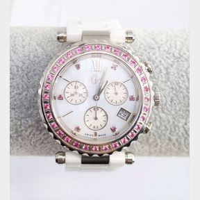 LADIES GC WATCH WITH PINK SAPPHIRES - 51543/43