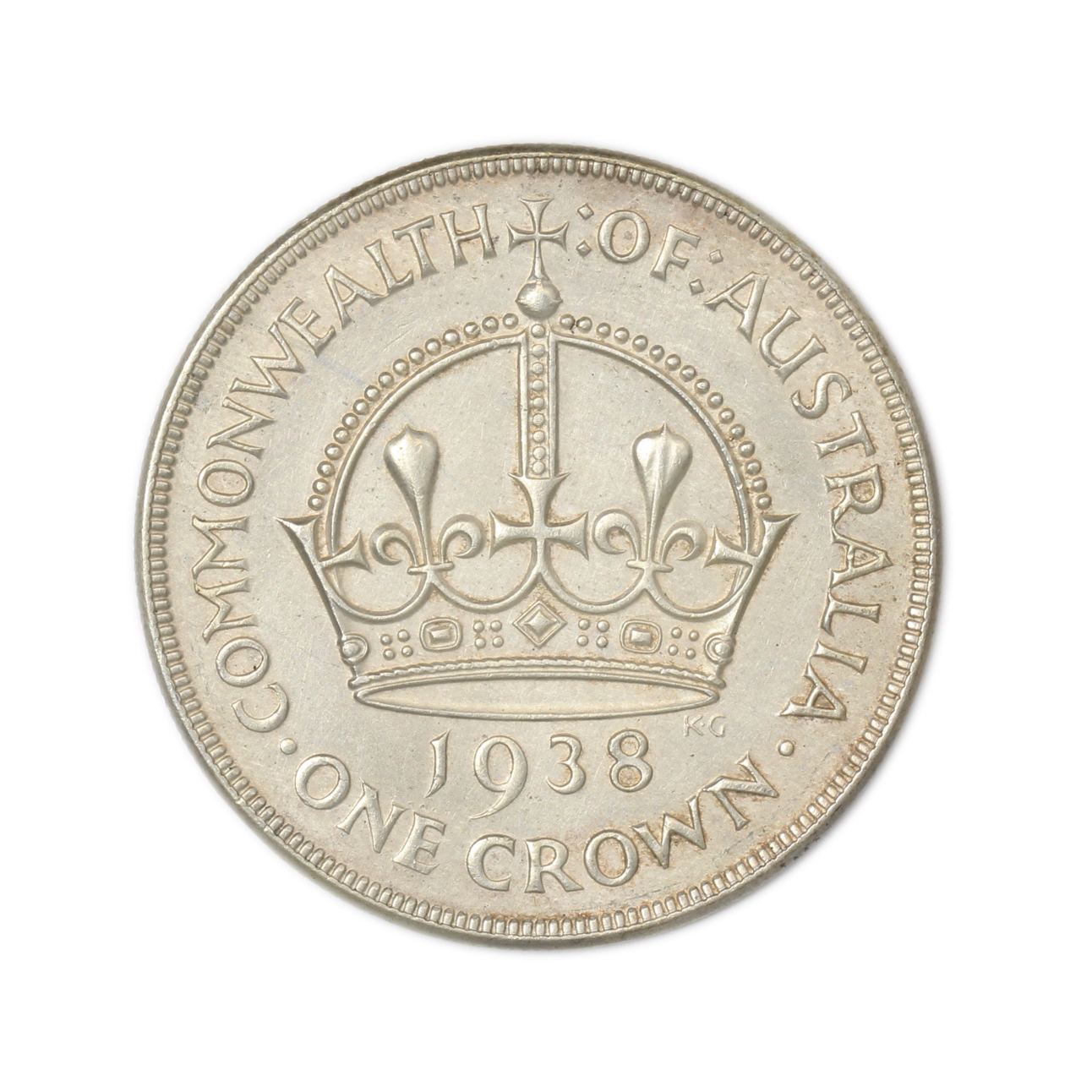 1132. · George VI, Crown, 1938, gVF