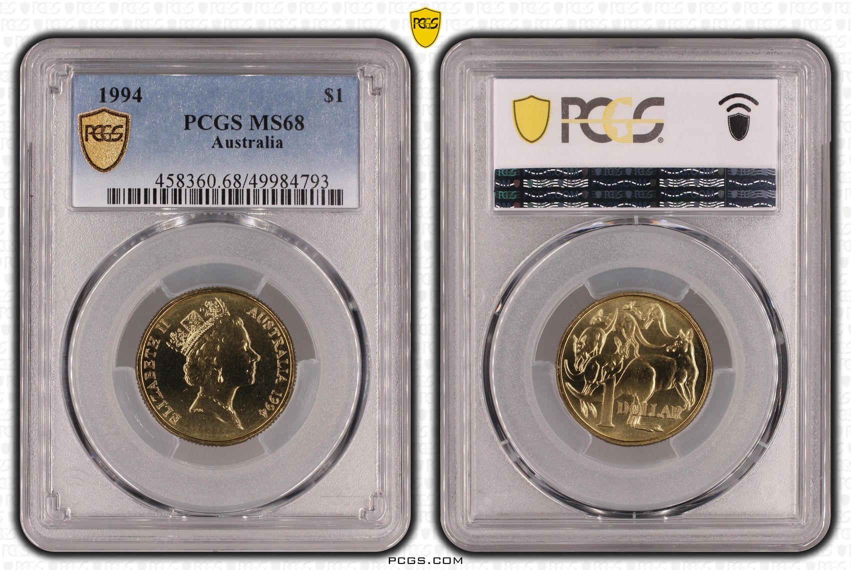 , One Dollar, 1994, PCGS MS68