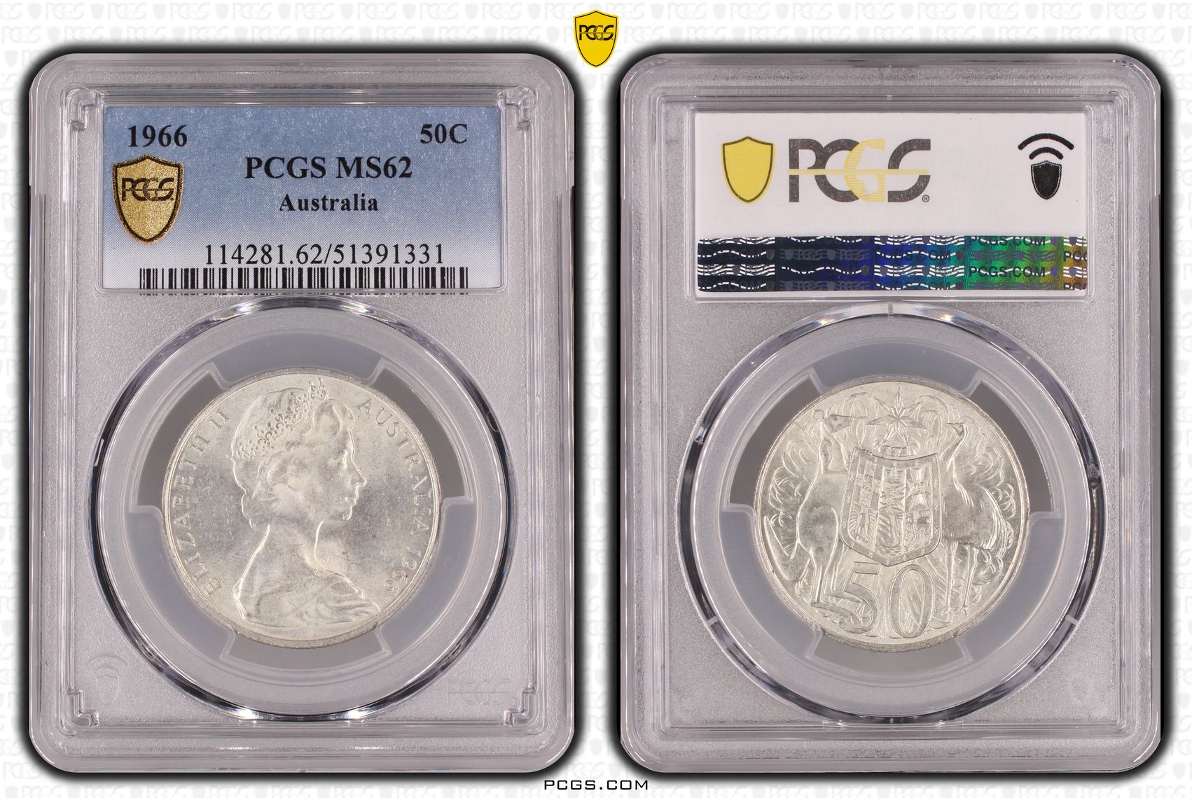 Fifty Cent, 1966, PCGS MS62