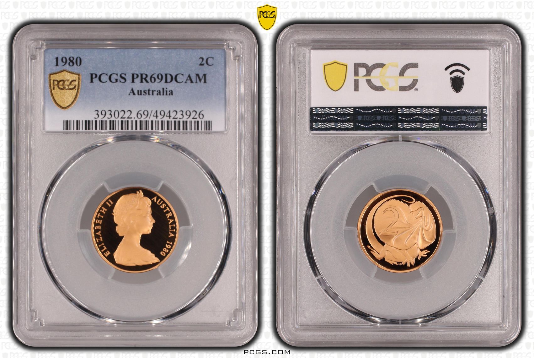 Two Cent, 1980, Pcgs Pr69dcam