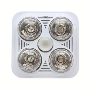 Eurolux 3 in 1 Bathroom Heater Light Extractor Fan Including Switch |
