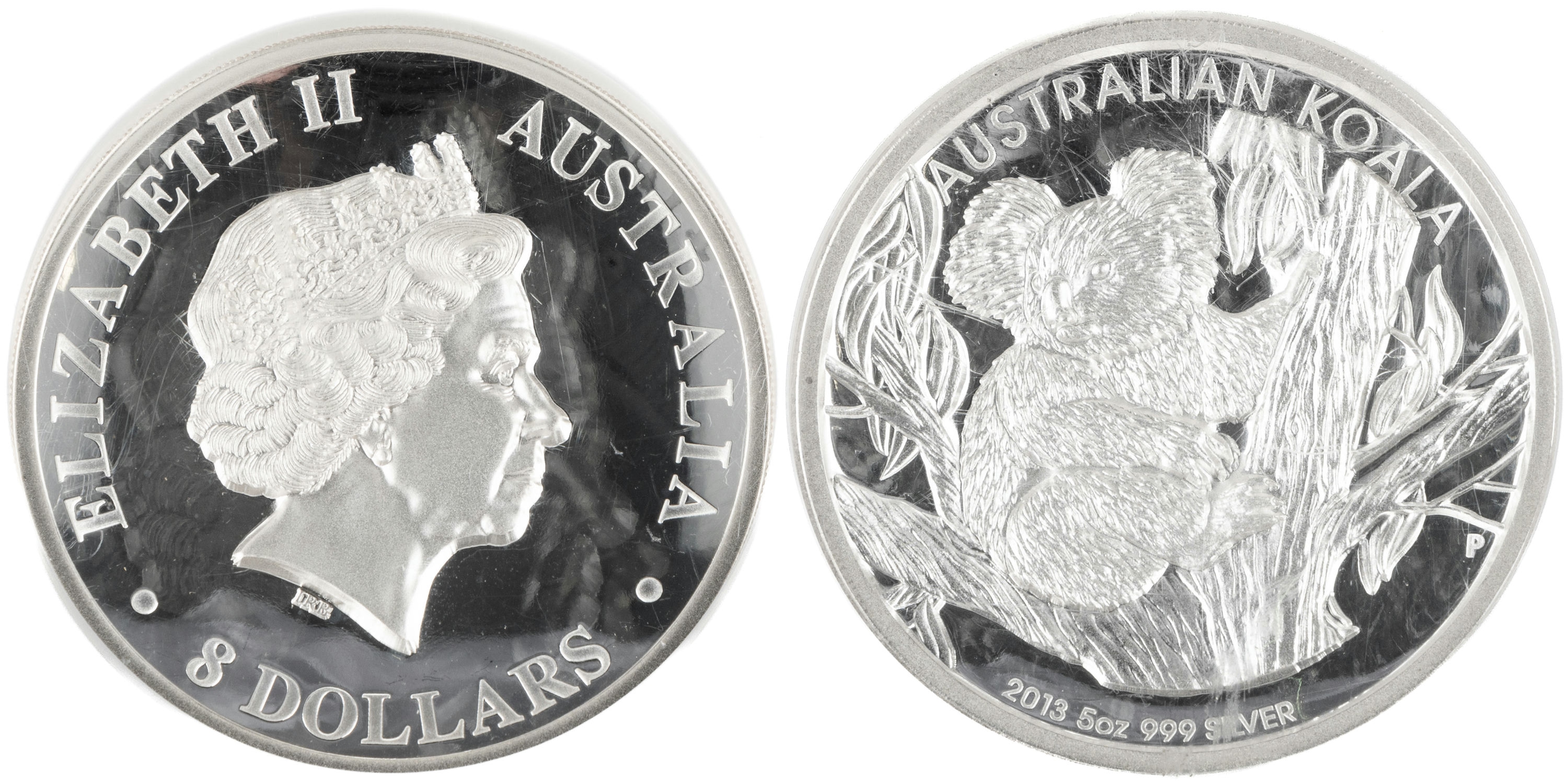 Elizabeth II, Koala - High Relief, Eight Dollars, 2013-P, NGC PF70 Ultra Cameo
