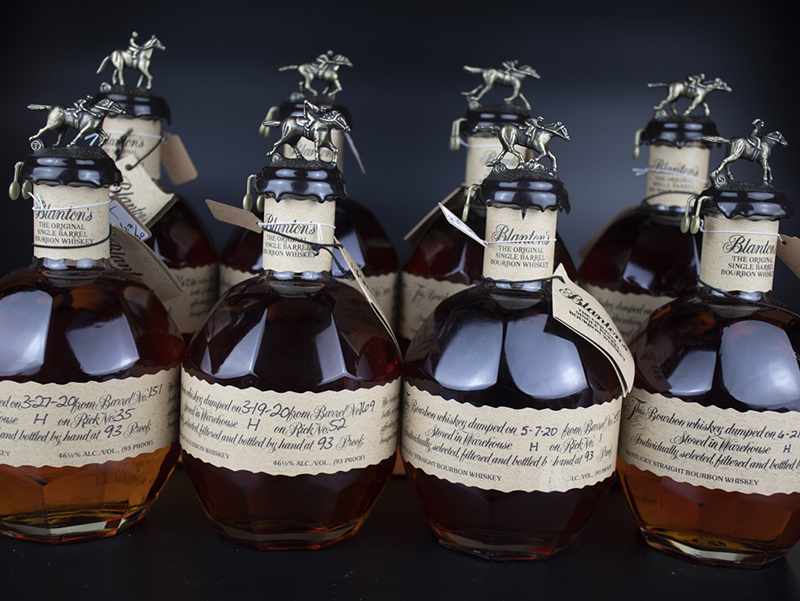 Blanton's Single Barrel Bourbon (Full Set of 8 Bottles & Lettered 