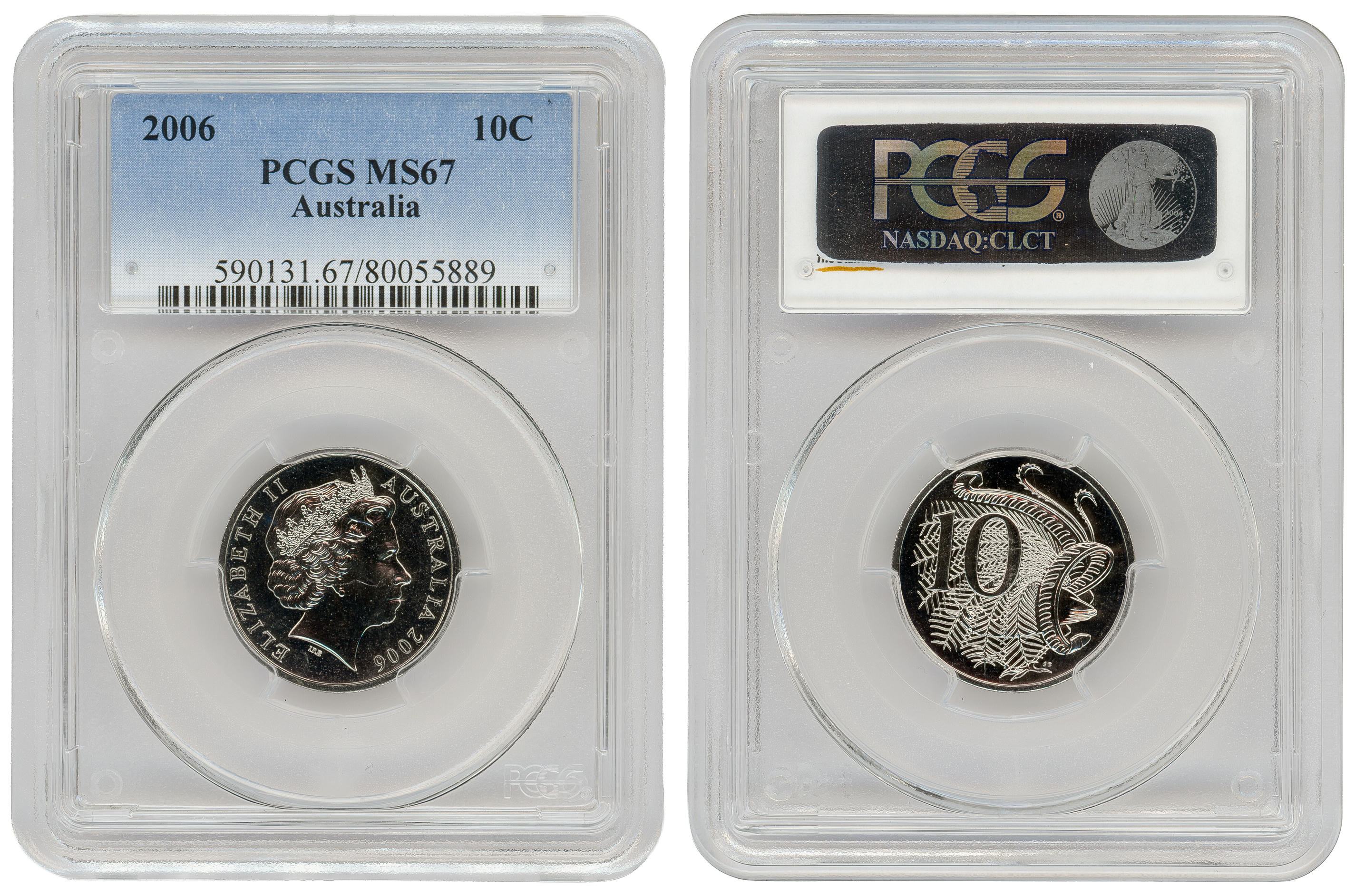 Ten Cent, 2006, PCGS MS67