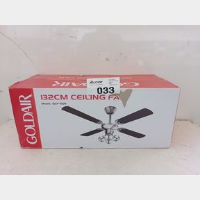 GOLDAIR GCF-505 132CM CEILING FAN - BLACK - EASY TO INSTALL
