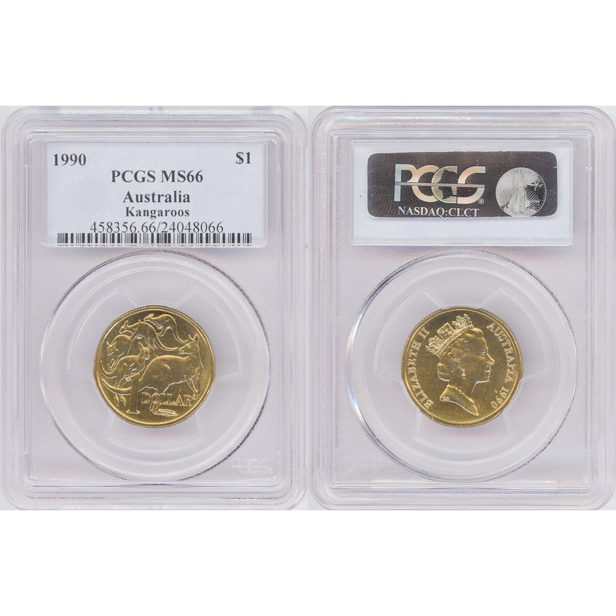 One Dollar, 1990, PCGS MS66