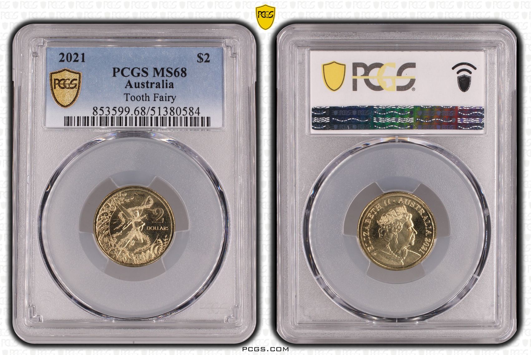 Tooth Fairy, Two Dollar, 2021, PCGS MS68