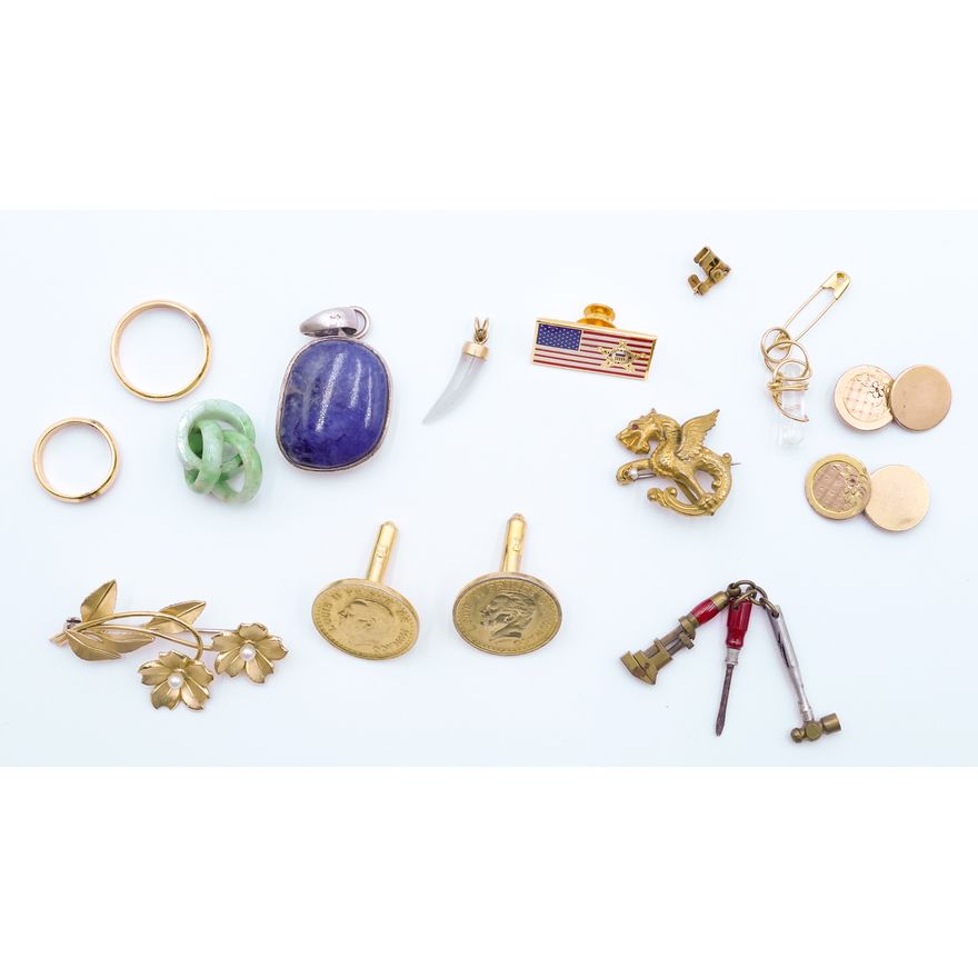 Box Misc. Jade and Vintage Jewelry