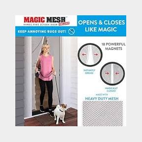 Magic Mesh Hands Free Magnetic Screen Door - Bar 9902026840343- 51748/10975 ML B1 (S8)