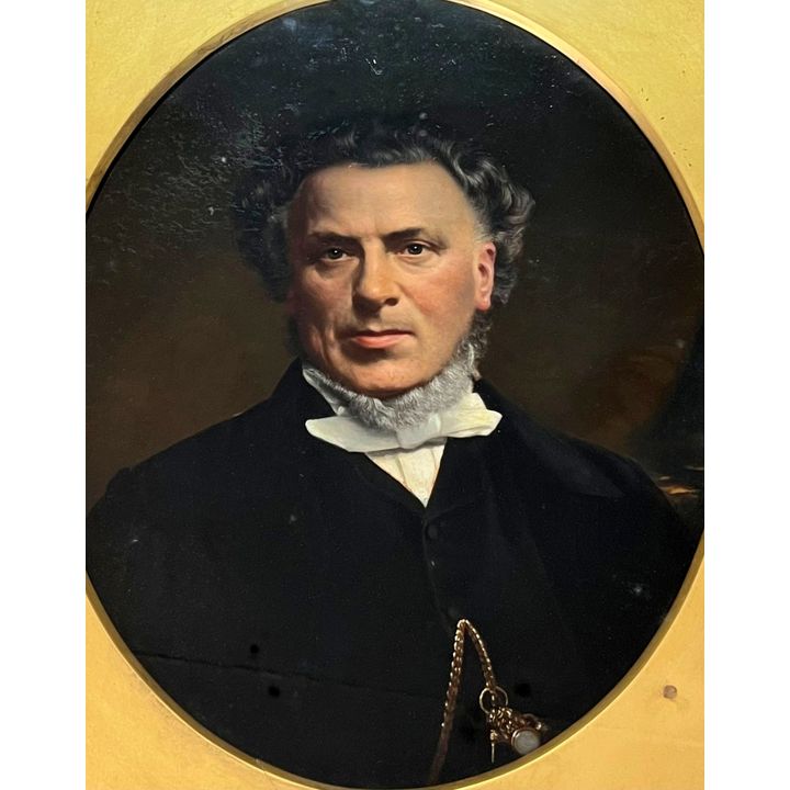 FRAMED OIL ON BOARD - PORTRAIT