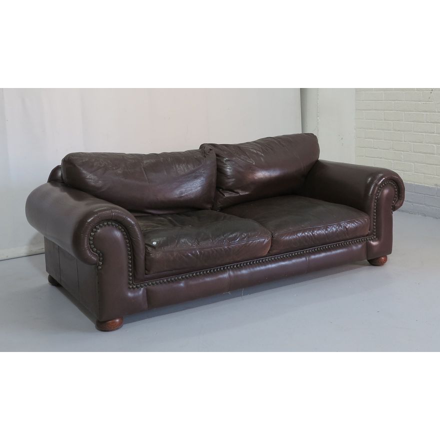LEATHER UPHOLSTERED SOFA