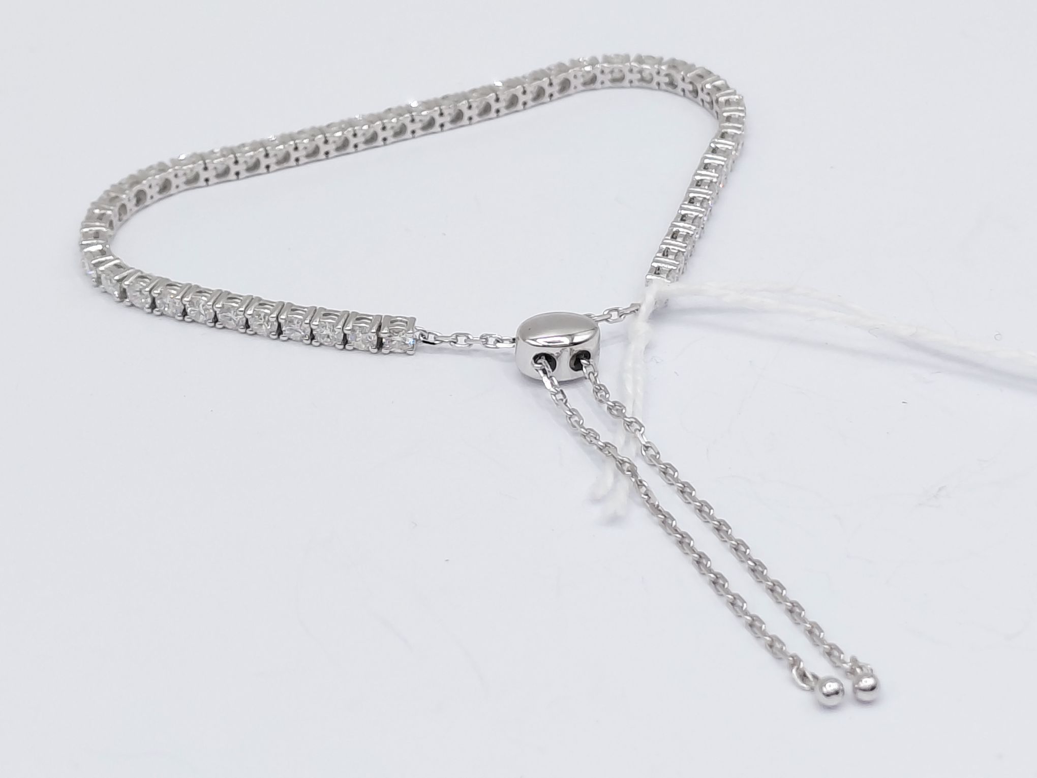 14k White Gold Diamond Tennis Bracelet
