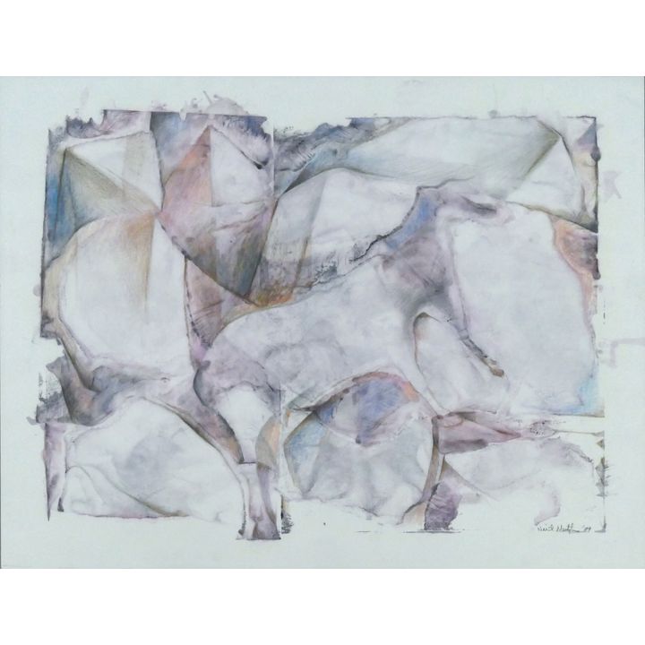 Neil Meitzler ''Rock with Animal'' 1989 Mixed Media