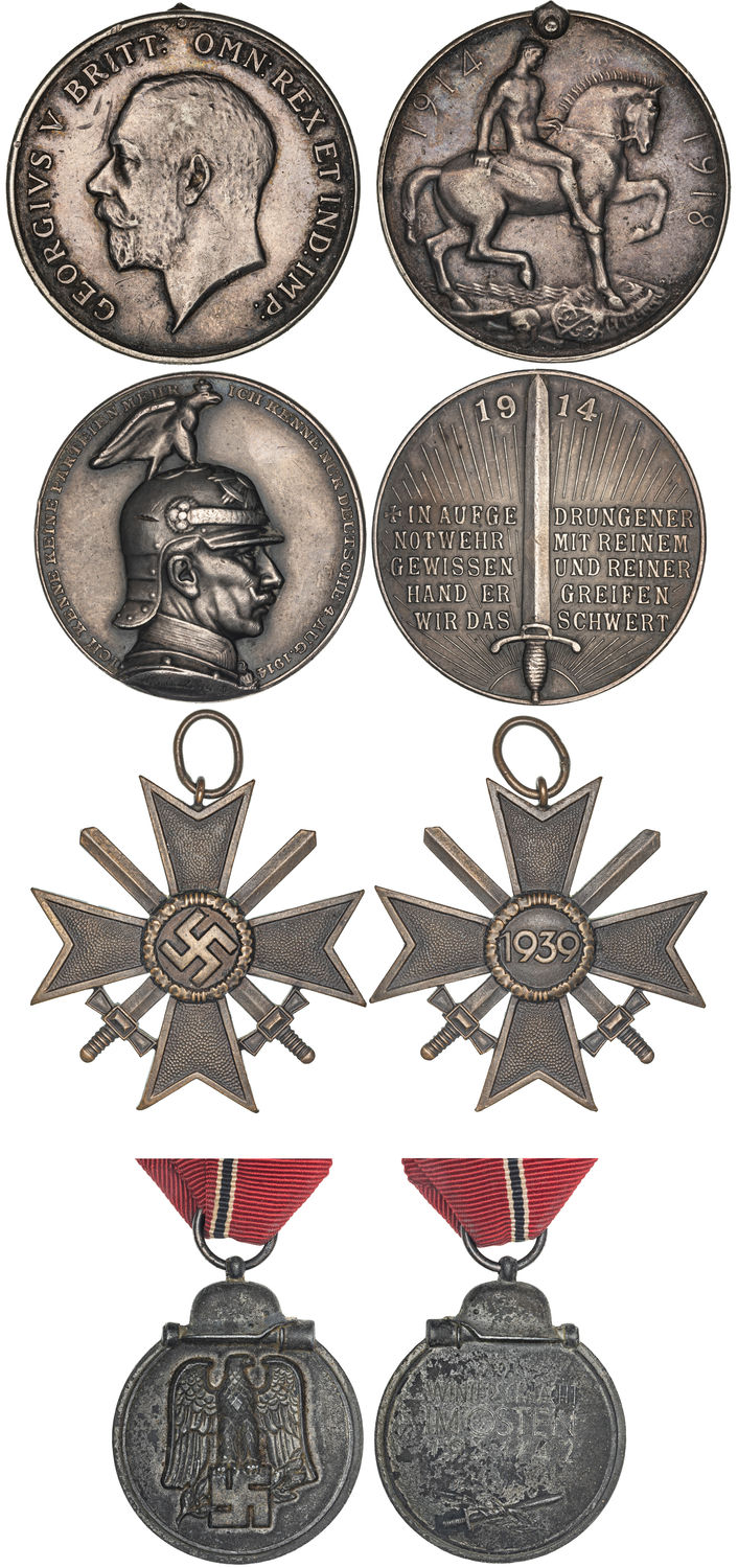 Great Britain, George V, British War Medal & German Issues, WWI - WWII, Fine - EF