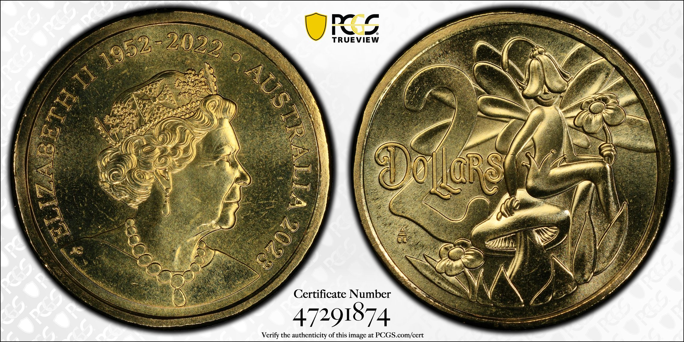 Elizabeth II, Tooth Fairy, Two Dollar, 2023, PCGS MS67