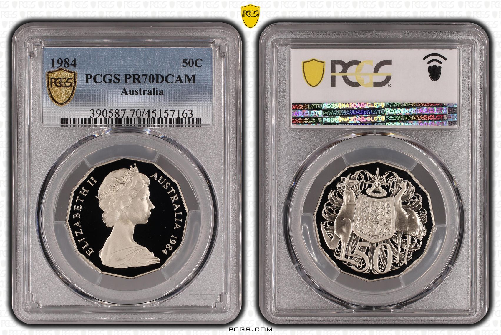 Elizabeth II, Fifty Cent, 1984, PCGS PR 70DCAM