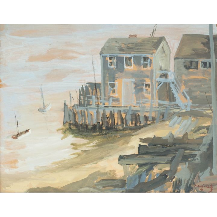 Emmanuel Katz (zw. Mané-Katz) | Pejzaż nadmorski, 1941 r.