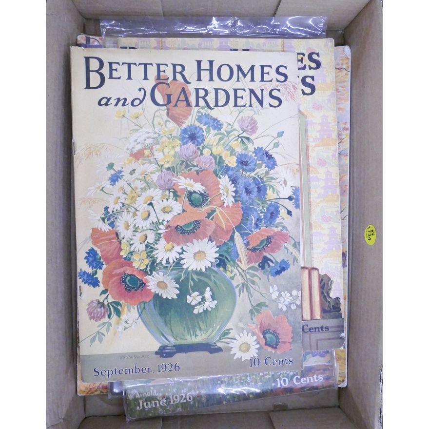 Box Vintage 1920's Magazines- Better Homes and Gardens, Etc