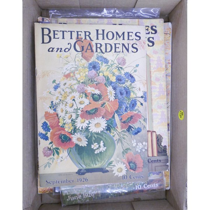 Box Vintage 1920's Magazines- Better Homes and Gardens, Etc