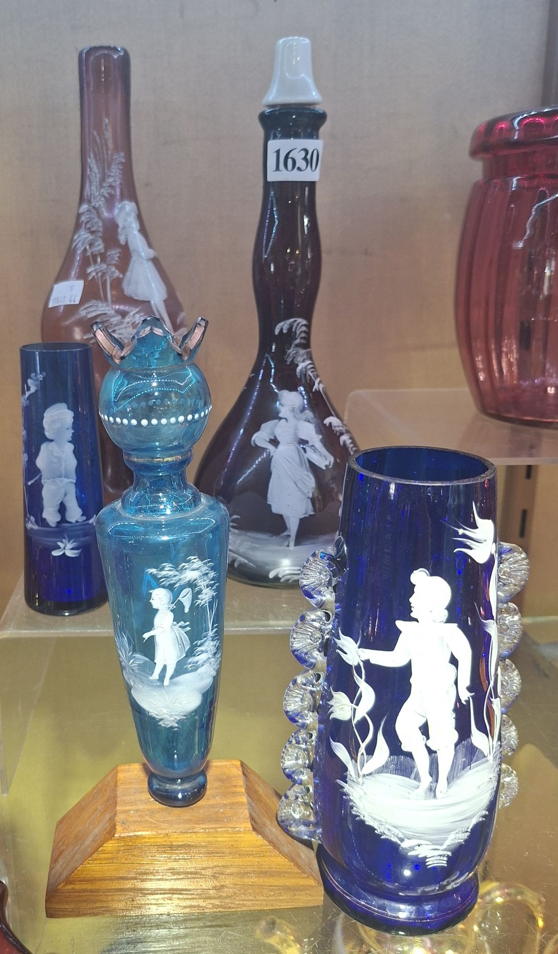 Mary Gregory Style Glassware