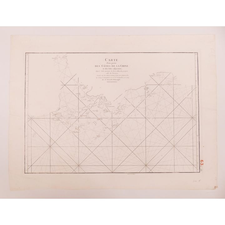 Dalrymple, Carte des Cotes de la Chine. 1760