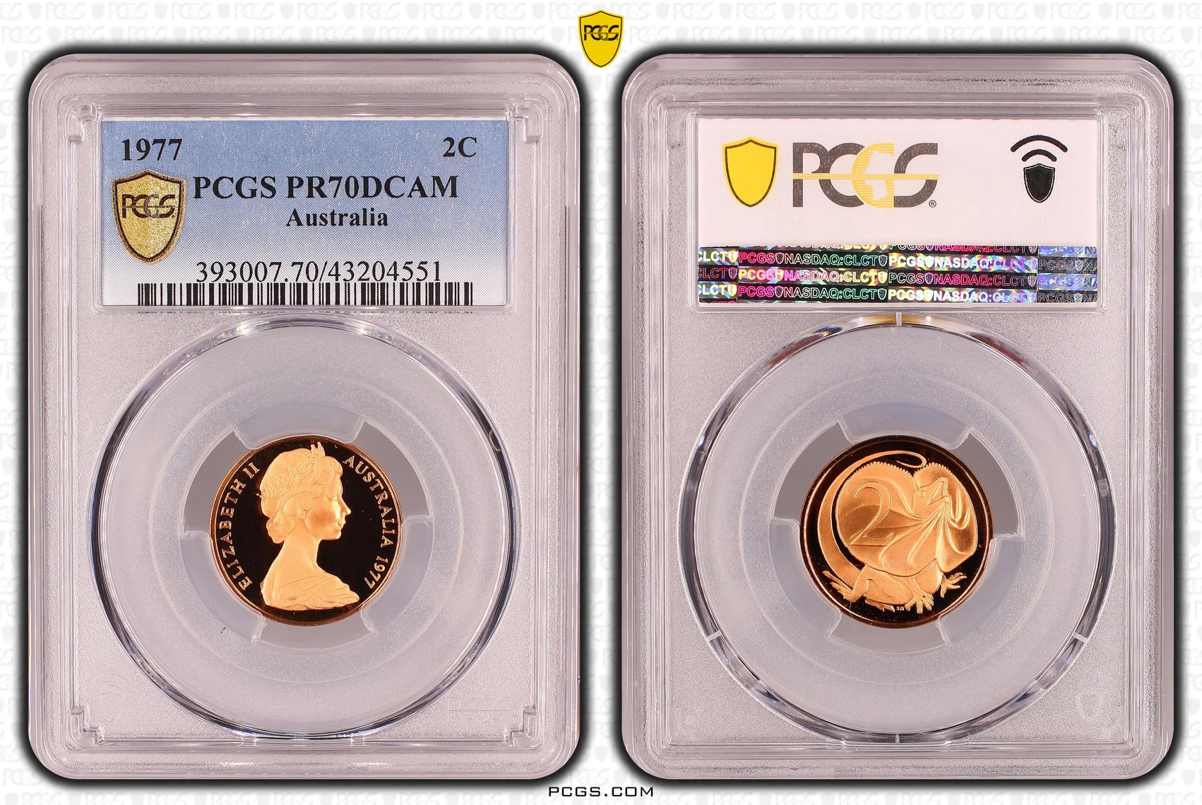1977 Australia Two Cent, 2c PCGS - PR70DCAM POP 21/0 -551