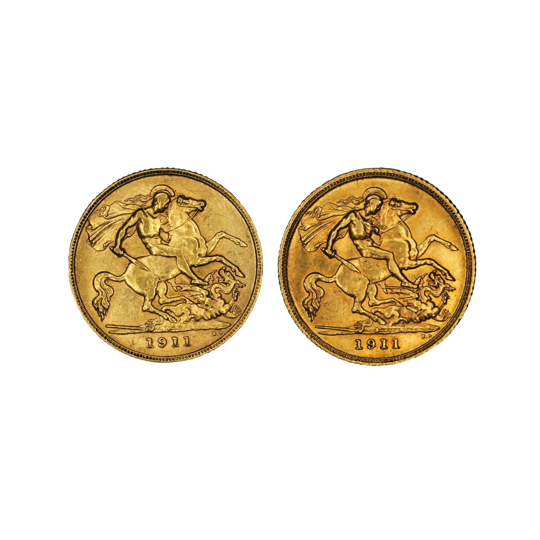 1263. · Group, George V, Half Sovereign, EF