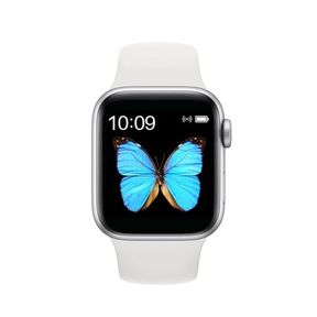 T500 Smart Watch Compatible with Apple and Andriod with App Connection. White / Silver |