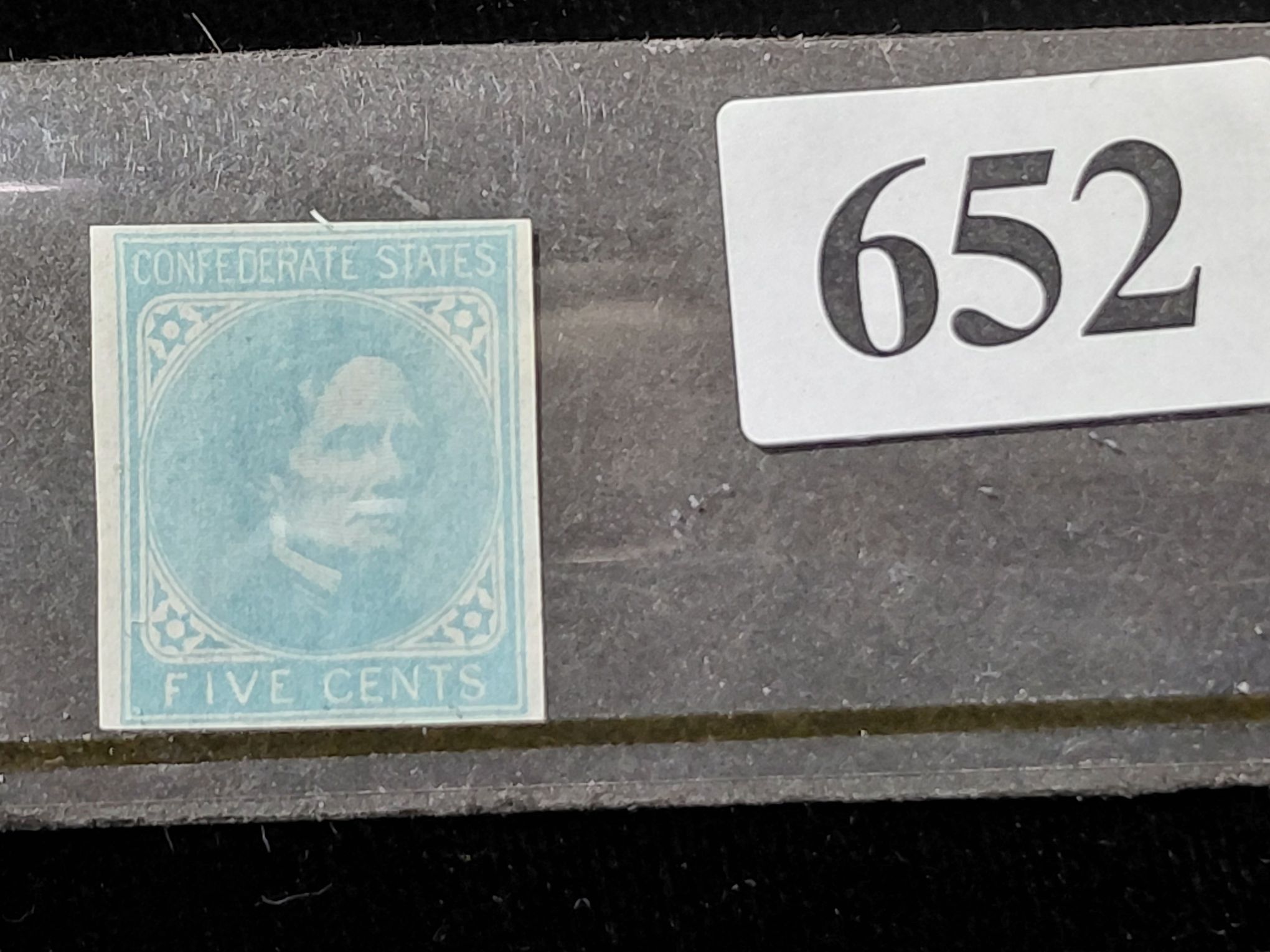 652 · CONFEDERATE STATES 1862 JEFFERSON DAVIS