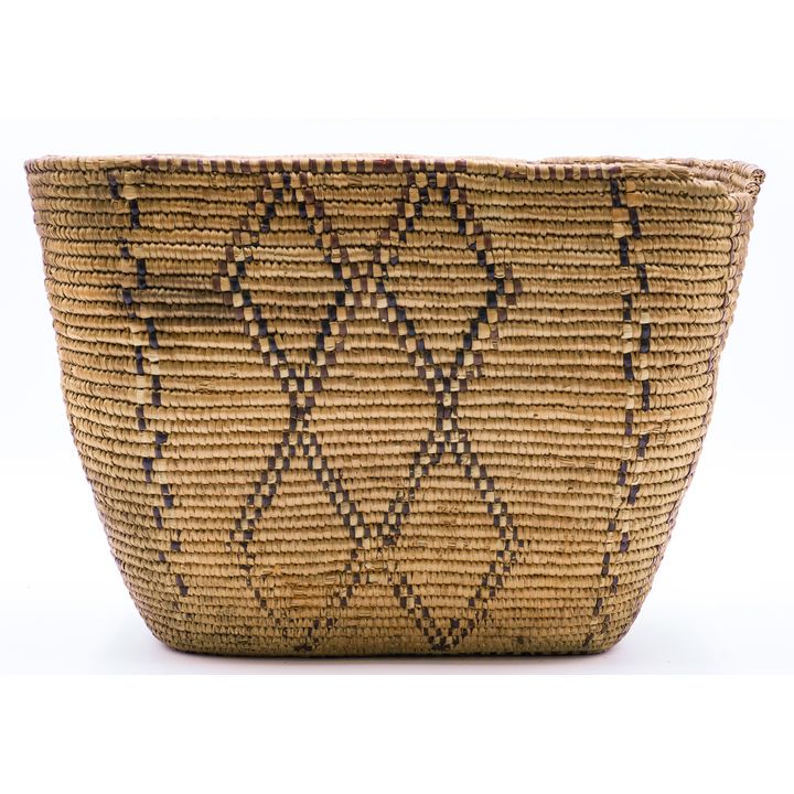 Antique Thompson River Large Indian Hard Basket