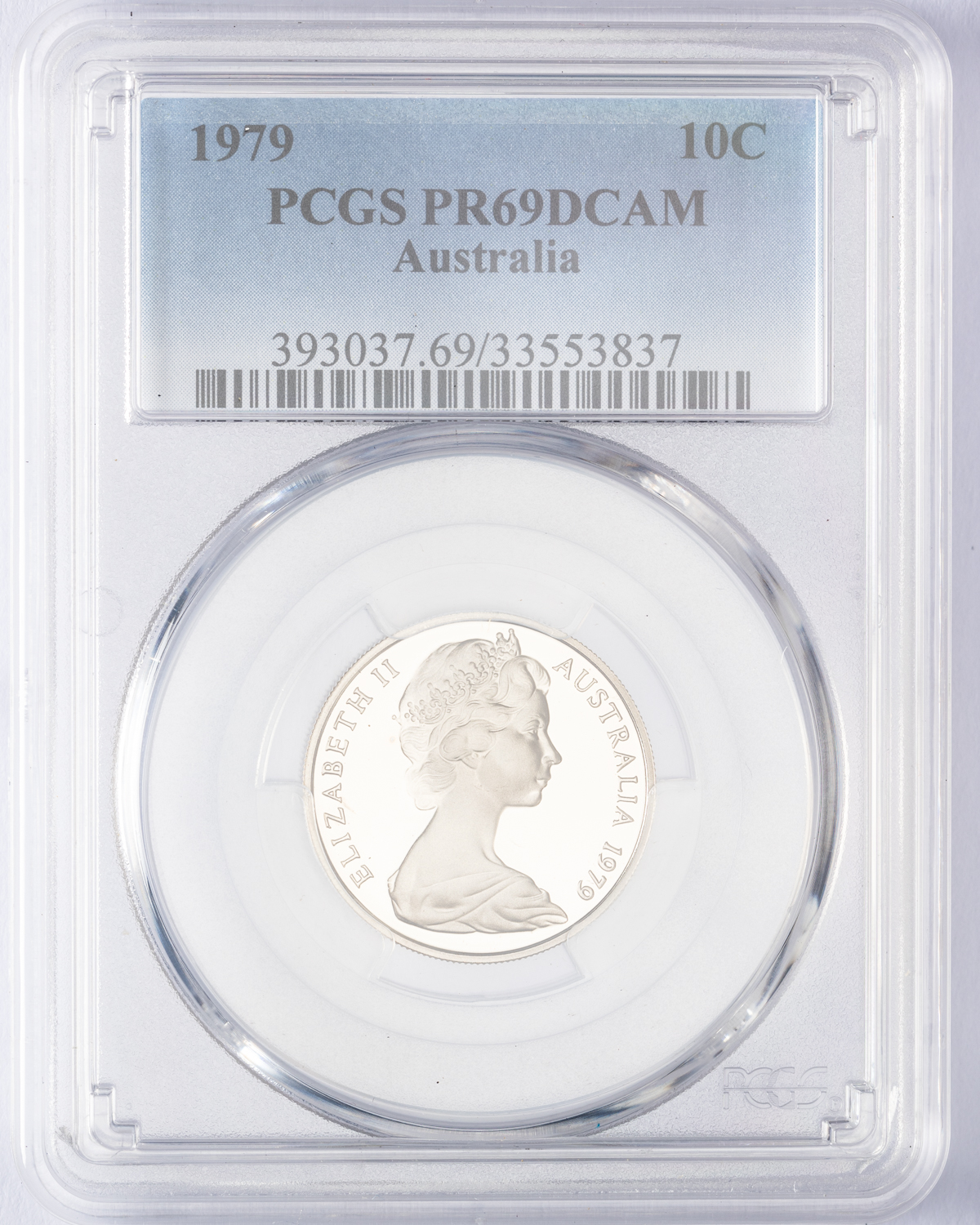 Elizabeth II, Ten Cent, 1979, PCGS PR69DCAM