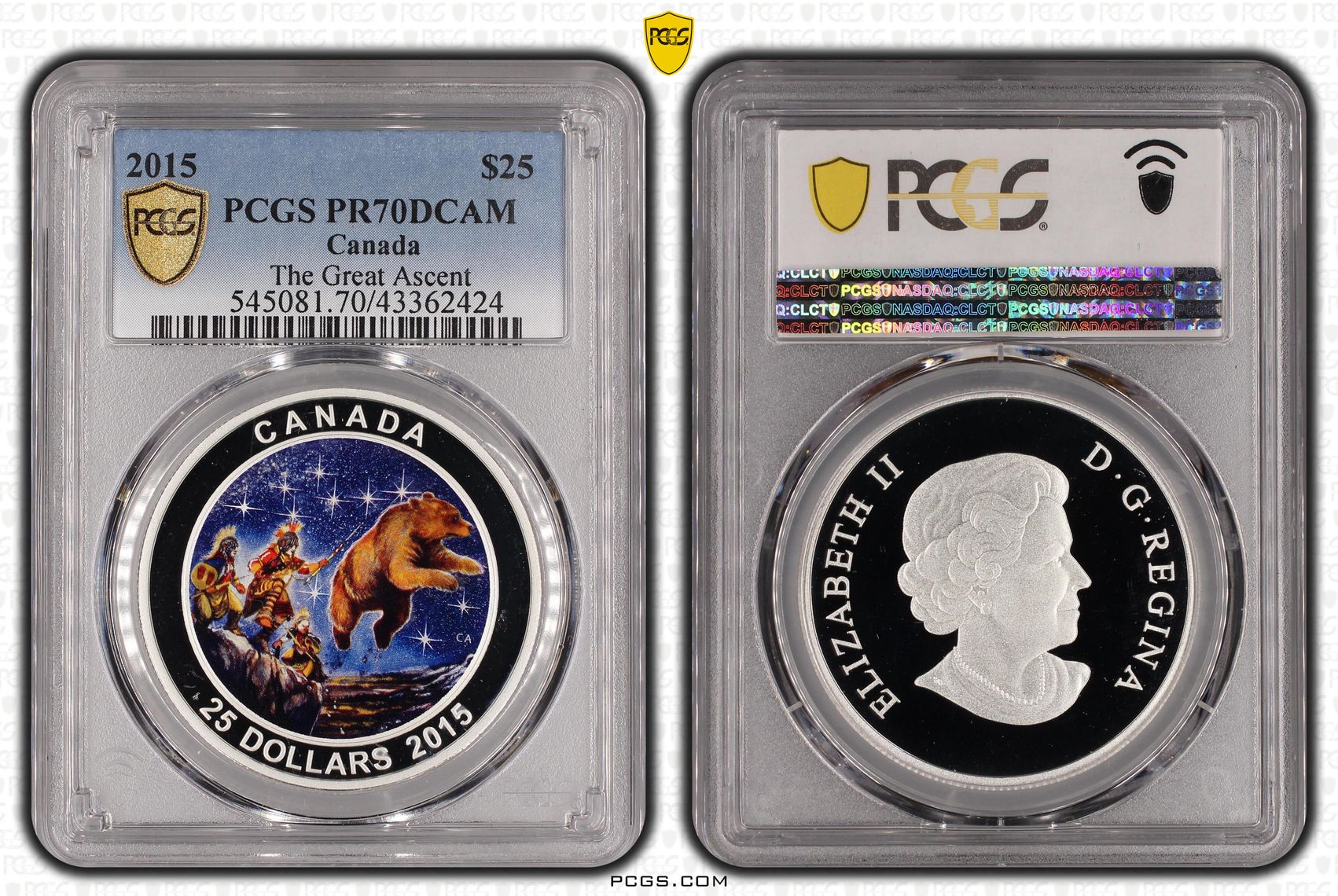 Canada, The Great Ascent, POP 3/0, Two Dollar, 2015, PCGS PR70DCAM