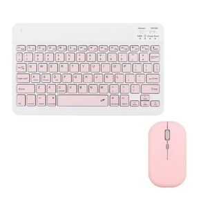 Wireless Bluetooth Keyboard Mouse Combo for Tablet or Smartphone Pink | USED