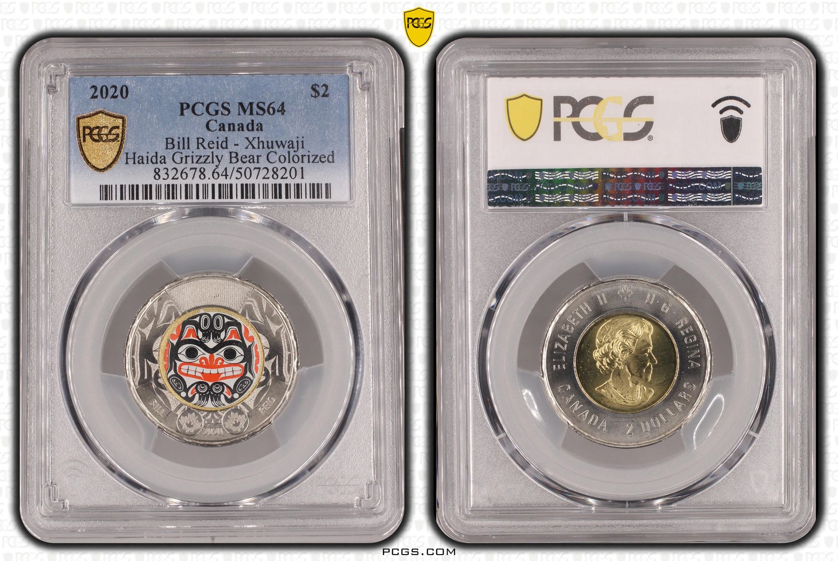 Canada, Bill Reid - Xhuwaji , Two Dollar, 2020, PCGS MS64