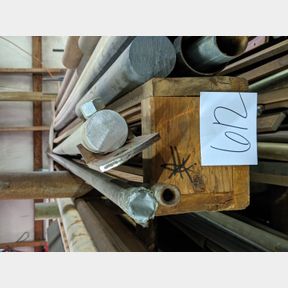 12 ft. wooden box square shaft small pipe and other