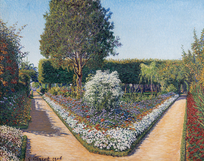Gustave Camille Gaston Cariot
(French, 1872-1950)
Le jardin de Périgny, Yonne, 1906