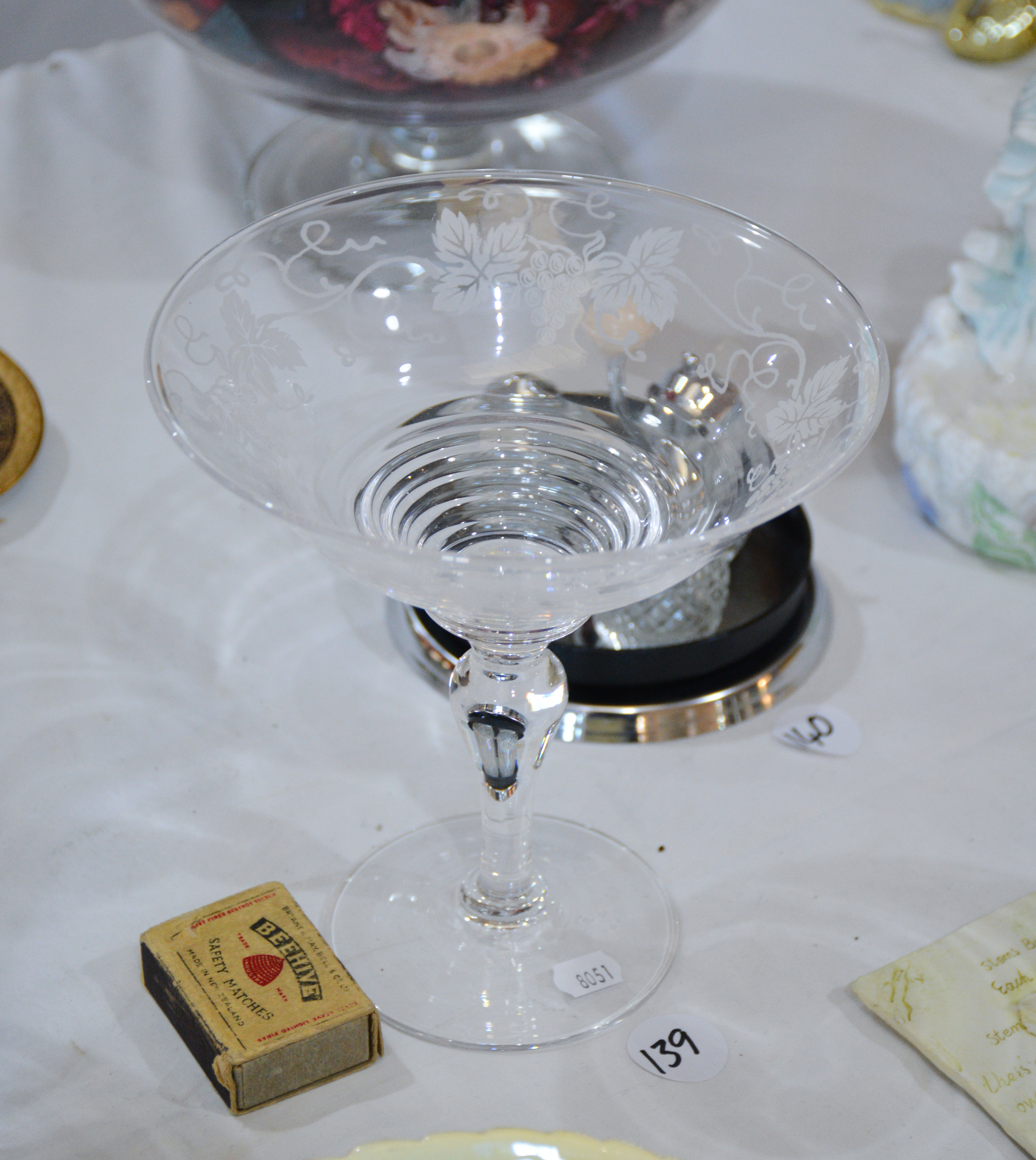 Decorative Glass Stand Dish — NZ auction result